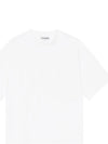 Heavy Cotton Drop Shoulder Heart Short Sleeve T-Shirt White - GANNI - BALAAN 1