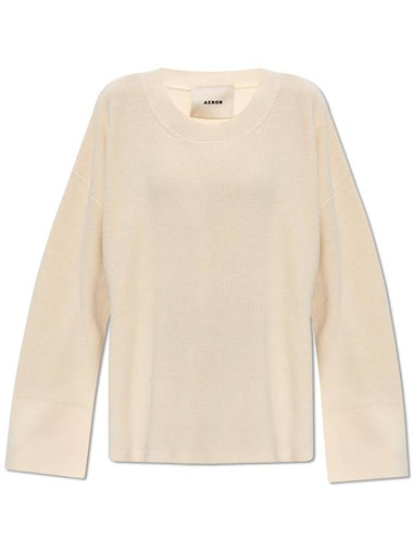 Aeron ‘Priam’ Ribbed Sweater, Women's, Cream - AERON - BALAAN 1