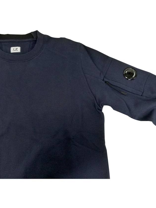 Diagonal Raised Fleece Sweatshirt Navy - CP COMPANY - BALAAN 5