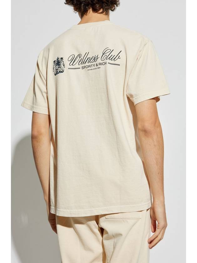 Sporty & Rich Cotton T-shirt, Unisex, Cream - SPORTY & RICH - BALAAN 6