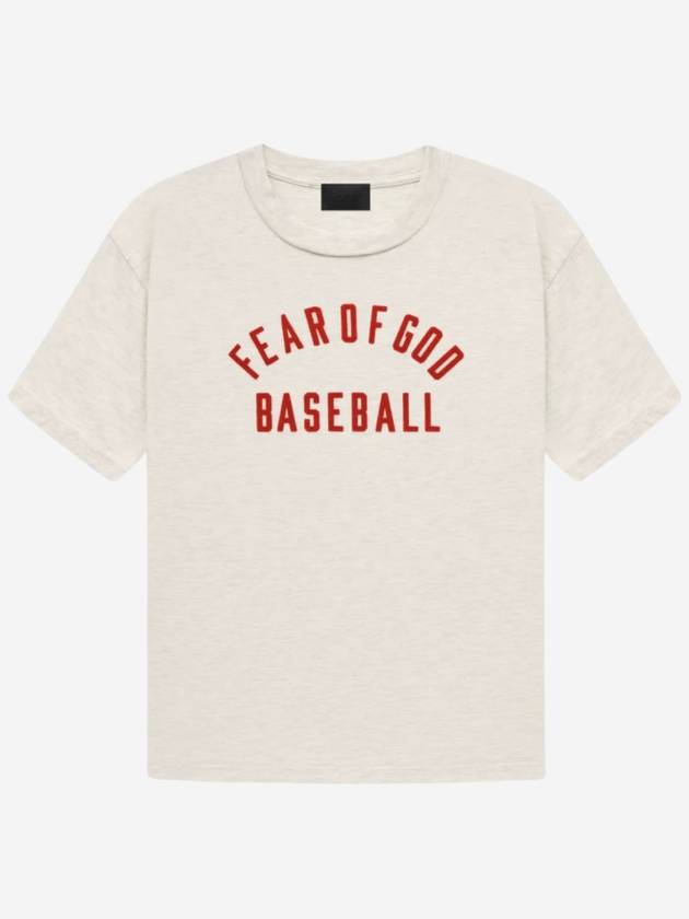 Cotton Baseball Short Sleeve T-Shirt Cream Grey - FEAR OF GOD - BALAAN 2