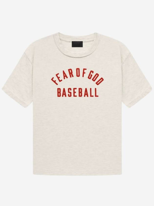 Cotton Baseball Short Sleeve T-Shirt Cream Grey - FEAR OF GOD - BALAAN 2