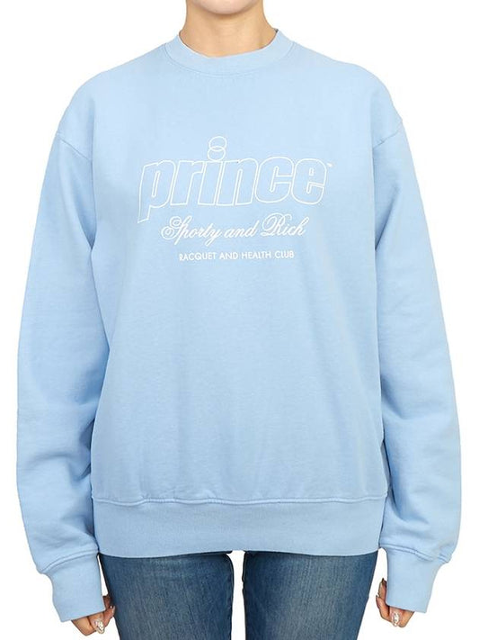 Cotton Sweatshirt Blue - SPORTY & RICH - BALAAN 2