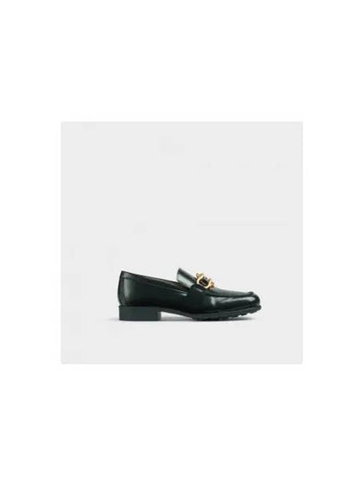 Leather Loafers Dark Green - BOTTEGA VENETA - BALAAN 2