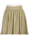 plaid mid pleated skirt beige - DIOR - BALAAN.