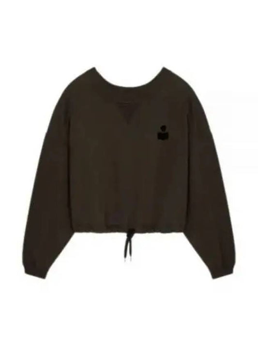 Margo Logo Crop Sweatshirt Faded Black - ISABEL MARANT - BALAAN 2