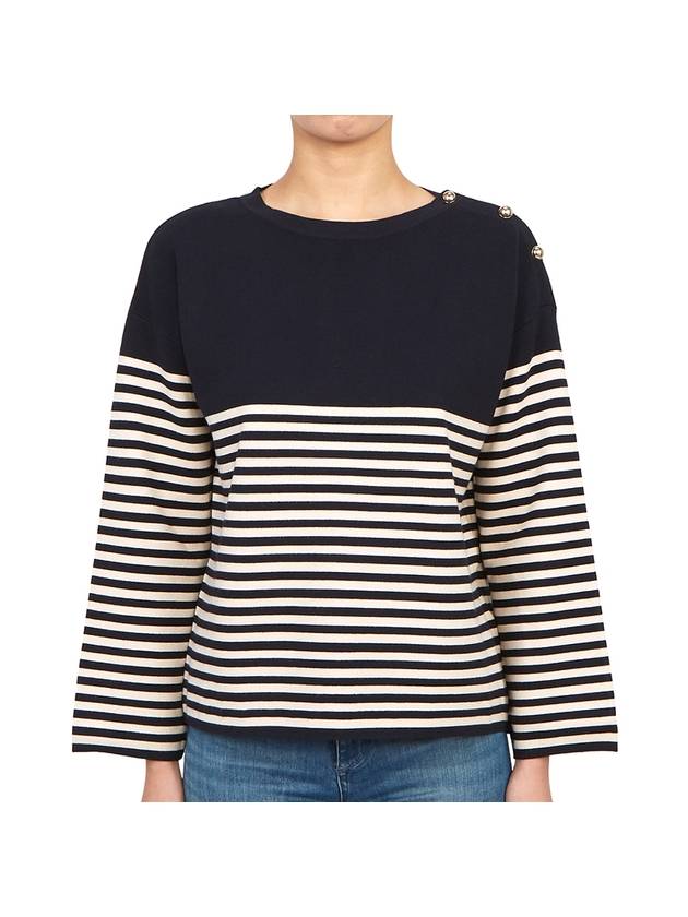 Otranto Knit Top Black White - MAX MARA - BALAAN 1