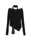 Wave long sleeve scarf set black - HIGH SCHOOL DISCO - BALAAN 2