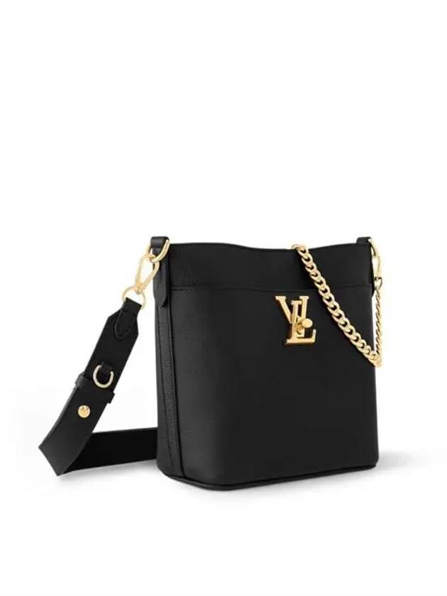 Lock And Walk Shoulder Bag Black - LOUIS VUITTON - BALAAN 4