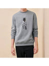 Men s T Shirt Punk H Crew Neck Sweatshirt H467840HA76LA - HERMES - BALAAN 1