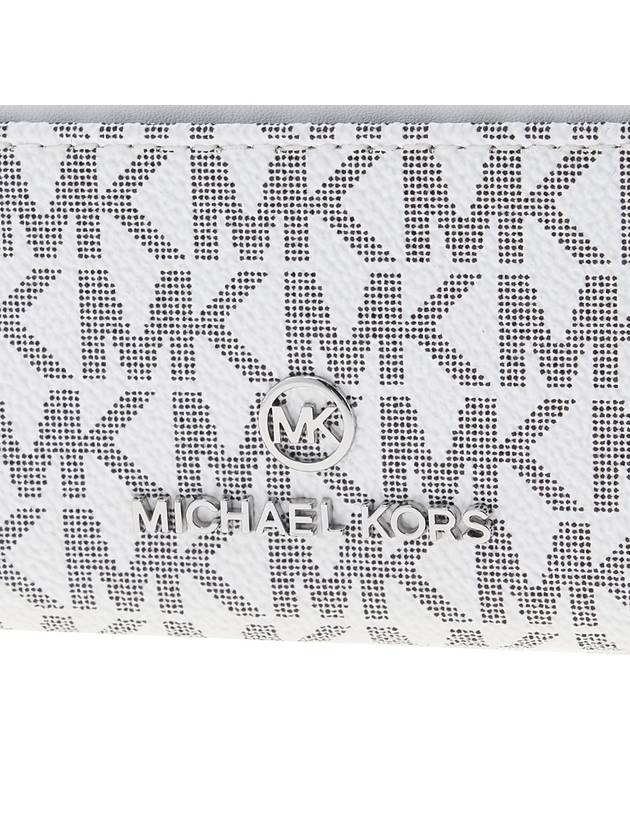 Jet Set Small Logo Card Wallet White - MICHAEL KORS - BALAAN 7