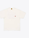 Pocket short sleeve t shirt white HM28CS031 - HUMAN MADE - BALAAN 1