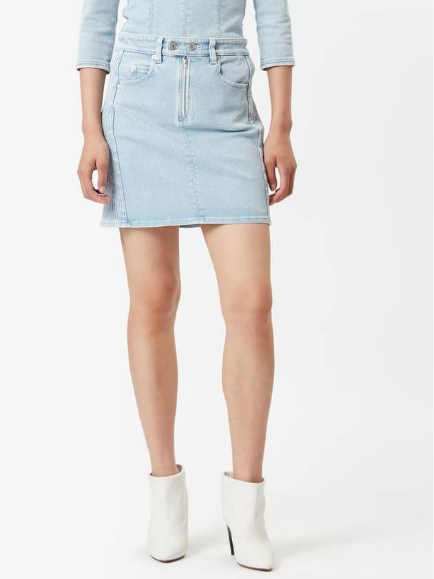 Women's Vabelia Denim H-Line Skirt Light Blue - ISABEL MARANT - BALAAN 5