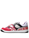 Men's Basket Low Top Sneakers Red - GUCCI - BALAAN 4