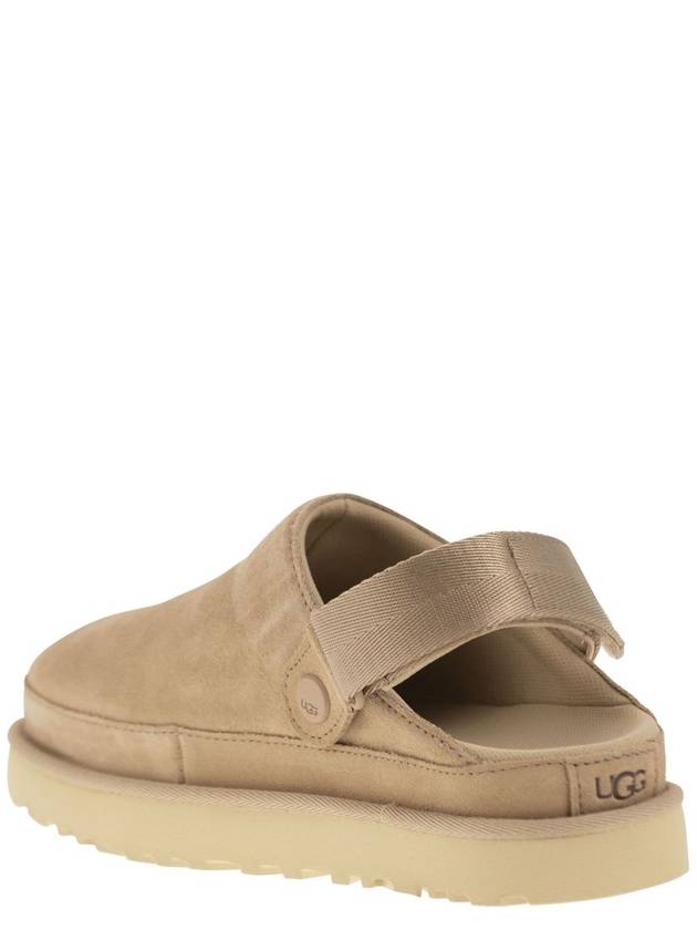 Women's Golden Star Suede Clog Mule Beige - UGG - BALAAN 4