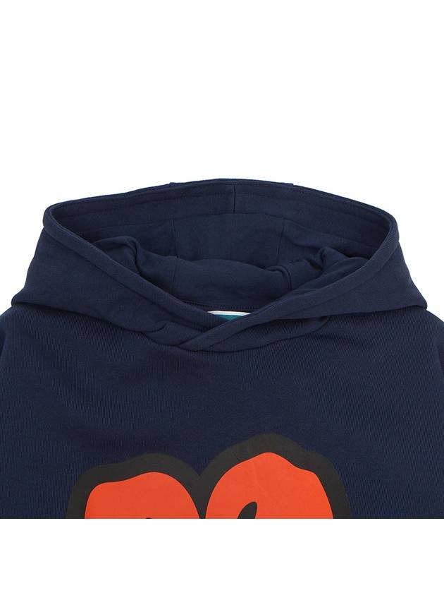 Kids Boke Flower Knit Hoodie Navy - KENZO - BALAAN 4