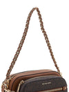 Jet Set Logo Leather Cross Bag Brown - MICHAEL KORS - BALAAN 8