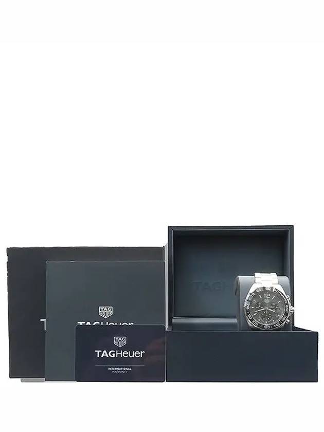 CAZ1011 FORMULA 1 One 43MM Dark Gray Dial Chronograph Steel Men s Quartz Watch - TAG HEUER - BALAAN 5