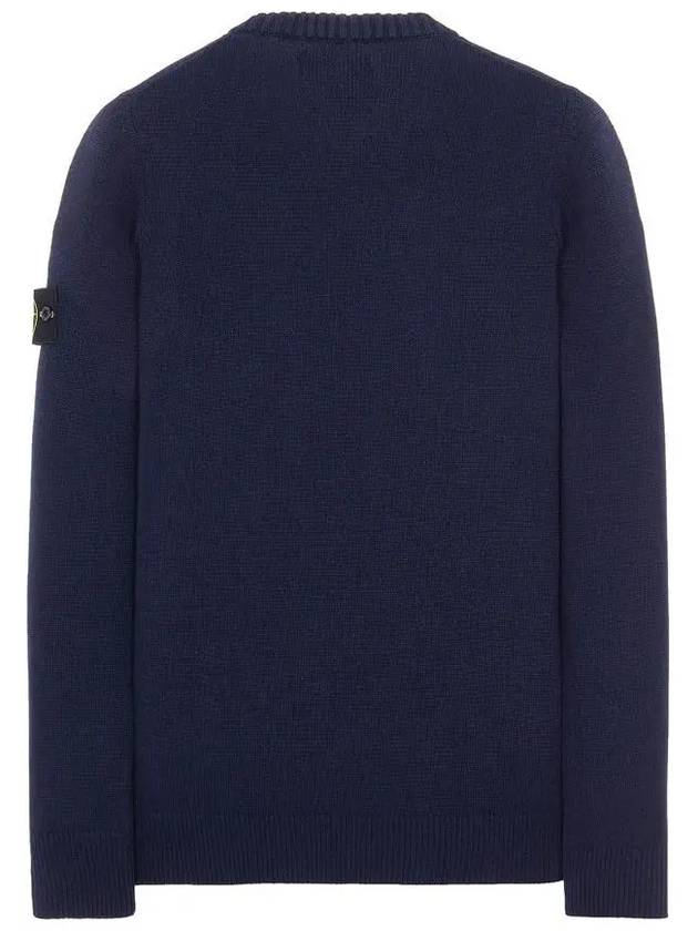 Comfort Wool Cotton Knit Top Navy - STONE ISLAND - BALAAN 4