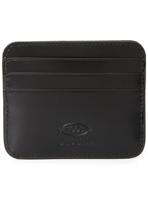 Kate Leather Card Wallet Black - TOD'S - BALAAN 3