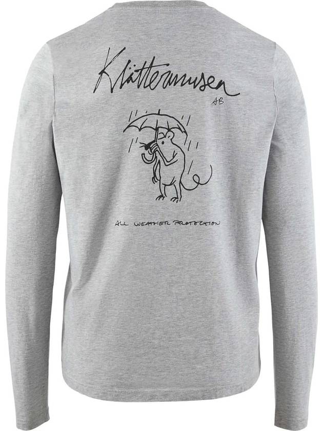 Runa Rain Mouse Long Sleeve T-Shirt Grey Melange - KLATTERMUSEN - BALAAN 3