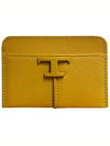 Timeless Logo Card Wallet Yellow - TOD'S - BALAAN 2