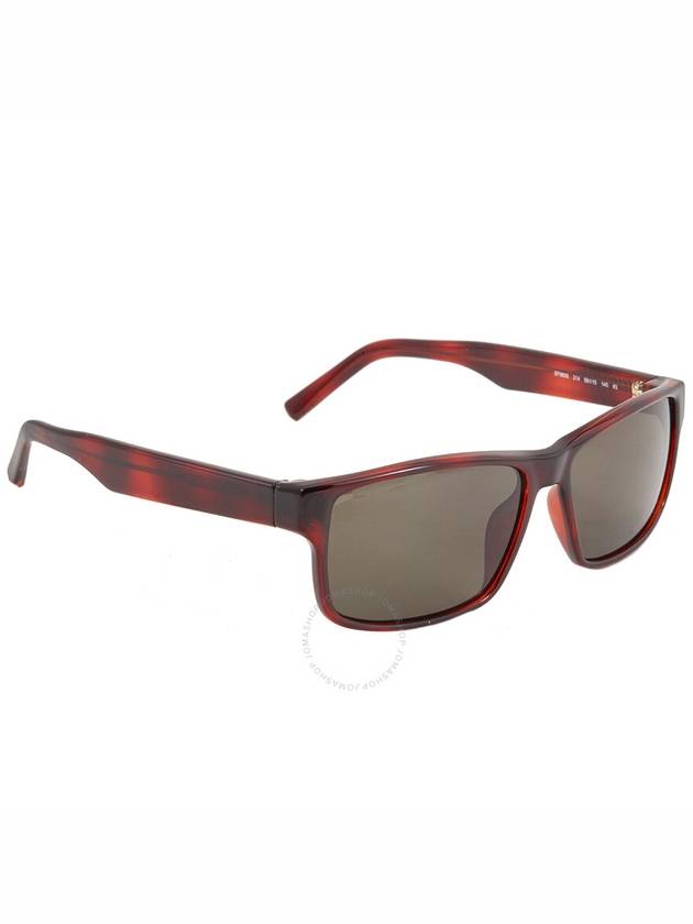 Acetate Rectangle Sunglasses Tortoise - SALVATORE FERRAGAMO - BALAAN 4