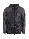 Men's Wappen Patch Lucido TC Windbreaker Dark Navy - STONE ISLAND - BALAAN 1