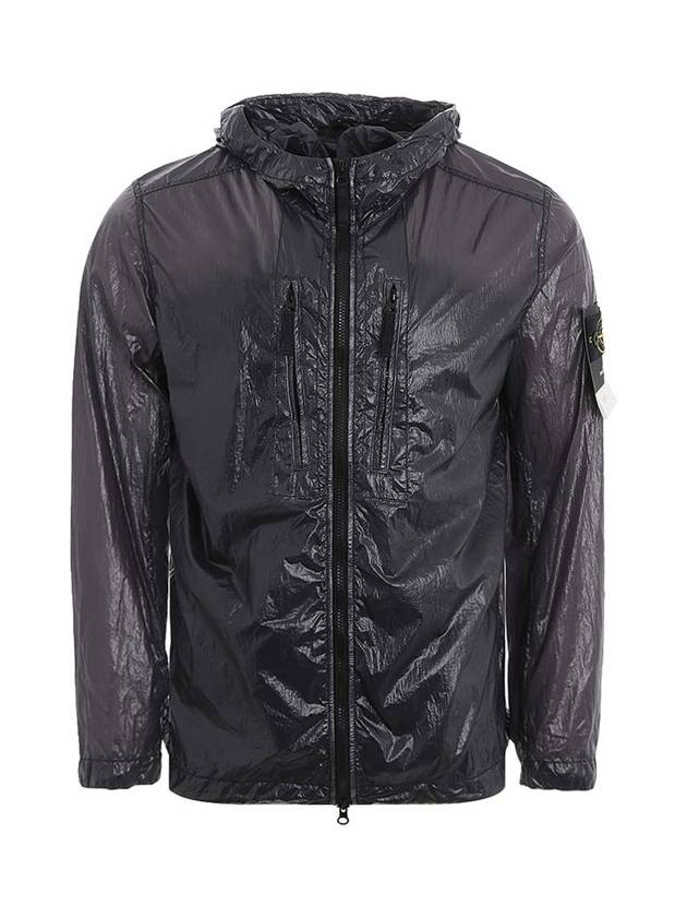 Men's Wappen Patch Lucido TC Windbreaker Dark Navy - STONE ISLAND - BALAAN 1