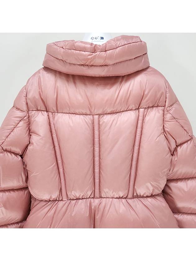 Women s Logo Patch DOURO Down Padded Short Jacket Pink 1A00069 595ZZ 500 - MONCLER - BALAAN 6