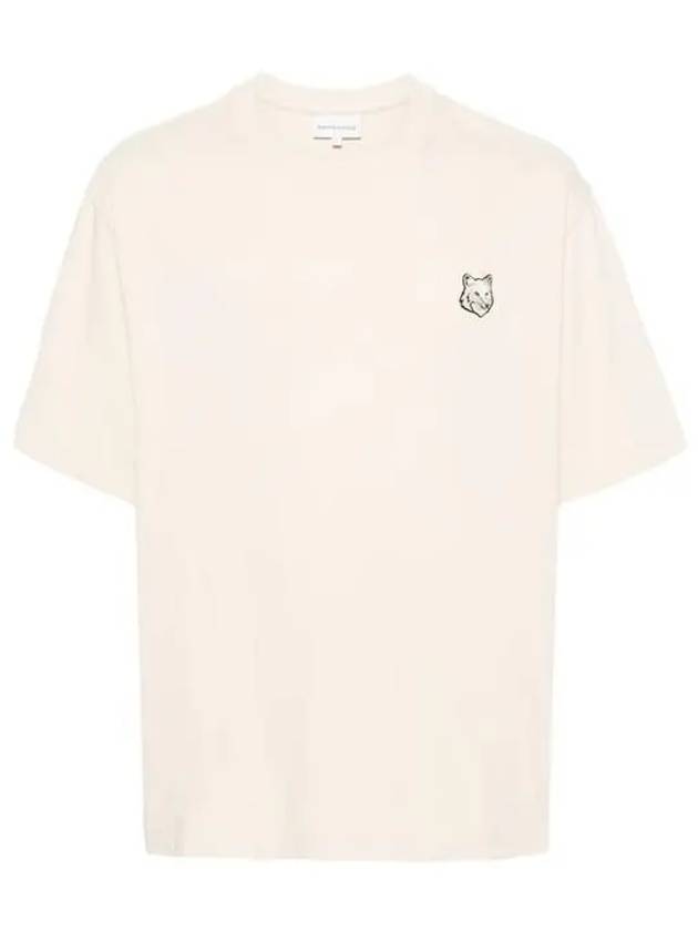 Bold Fox Head Patch Oversized Short Sleeve T-Shirt Beige - MAISON KITSUNE - BALAAN 2