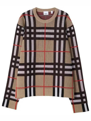 Checked technical cotton sweater - BURBERRY - BALAAN 1