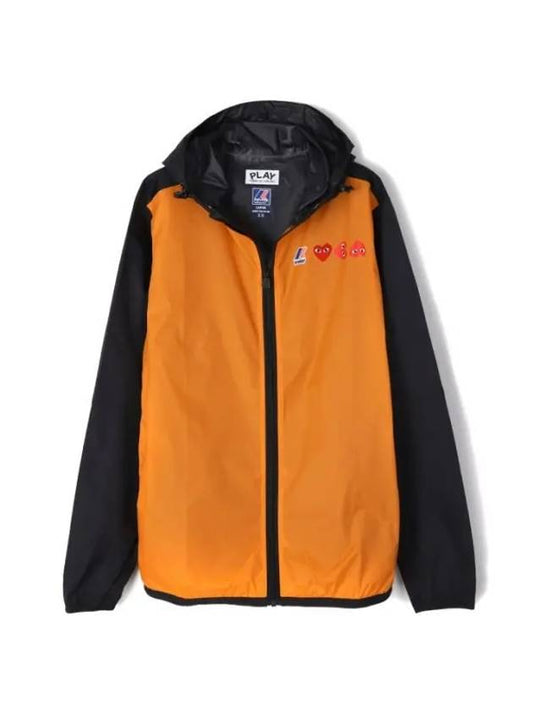 Play x Kawe full zip-up jacket orange black - COMME DES GARCONS - BALAAN 2