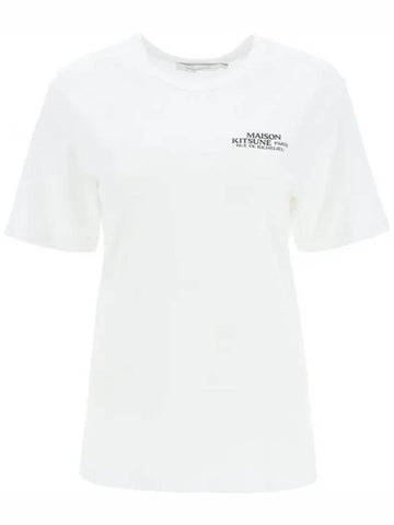Richelieu Classic Short Sleeve T-Shirt White - MAISON KITSUNE - BALAAN.