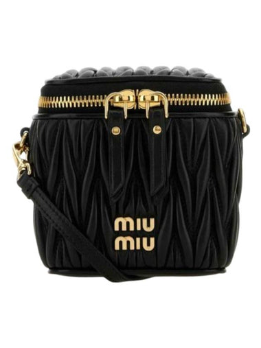 Matelasse Nappa Leather Micro Cross Bag Black - MIU MIU - BALAAN 1