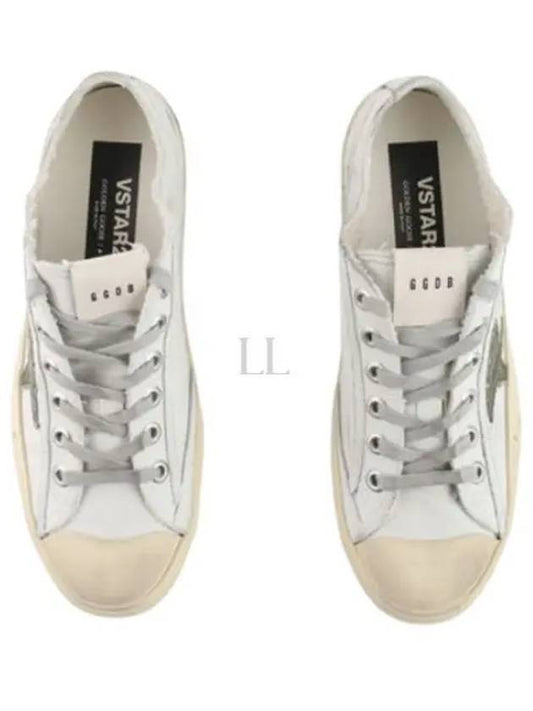 V-Star Leather Canvas Low-Top Sneakers White - GOLDEN GOOSE - BALAAN 2