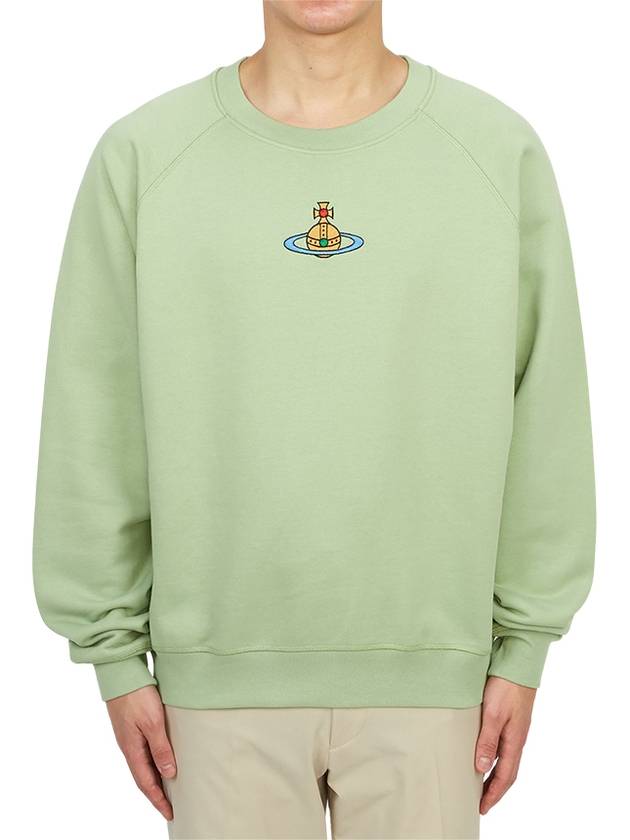 ORB Logo Crewneck Sweatshirt Pastaccio - VIVIENNE WESTWOOD - BALAAN 4