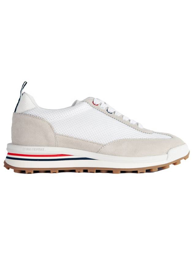 Thom Women Browne Nylon Tech Runner Low Top Sneakers Grey White - THOM BROWNE - BALAAN 2