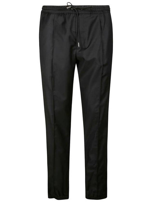 Homme Wool Twill Track Pants Black - DIOR - BALAAN 1