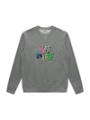 Men's Logo Graphic Sweatshirt Gray SW23PTS04GE - SOLEW - BALAAN 2