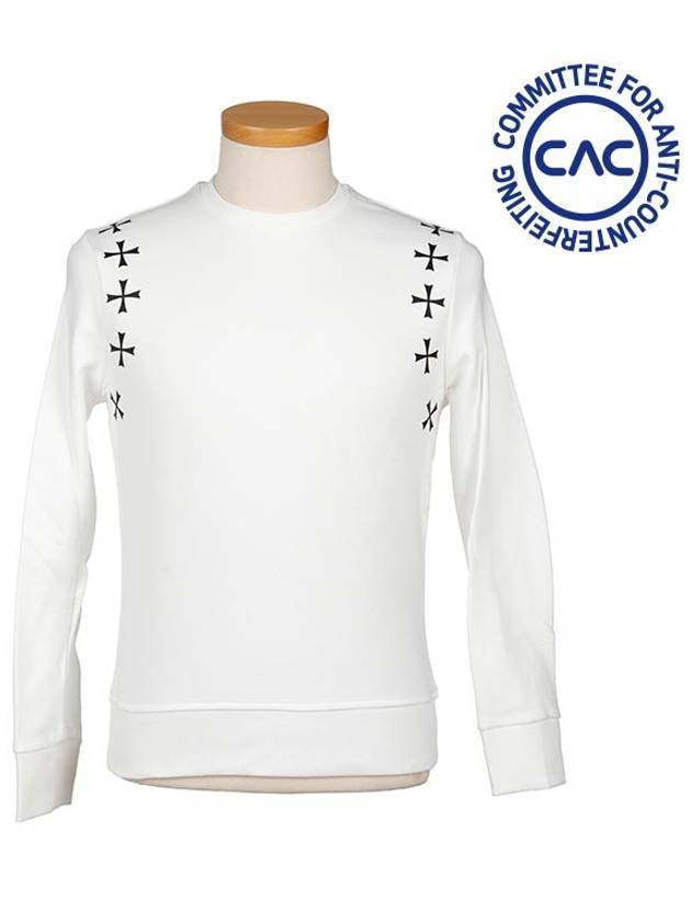 Multi Star Sweatshirt White - NEIL BARRETT - BALAAN 3