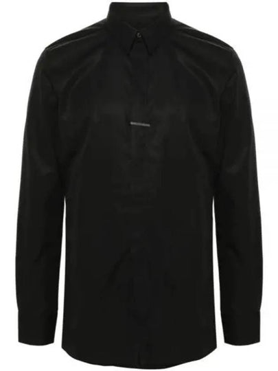 Classic Fit Poplin Long Sleeve Shirt Black - GIVENCHY - BALAAN 2