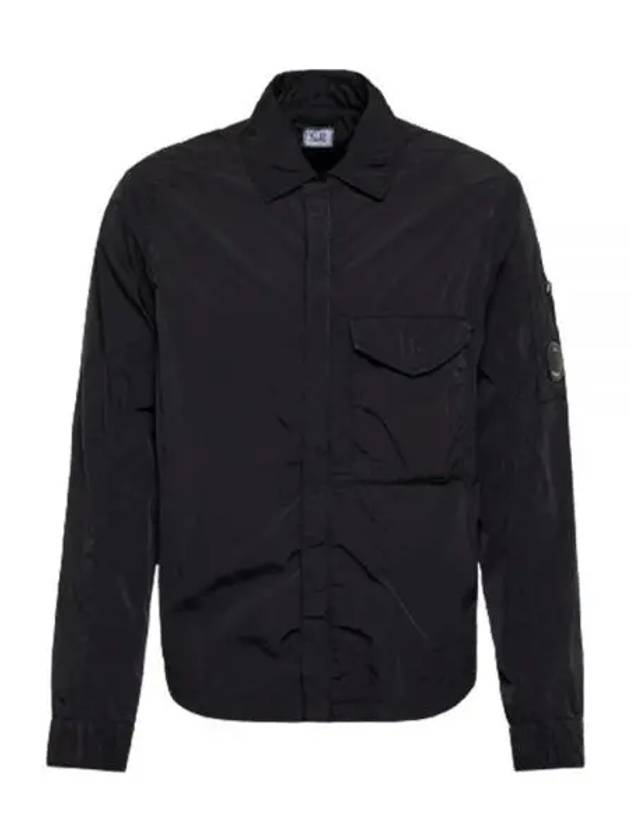 Chrome-R Zip-Up Over Long Sleeve Shirt Black - CP COMPANY - BALAAN 2