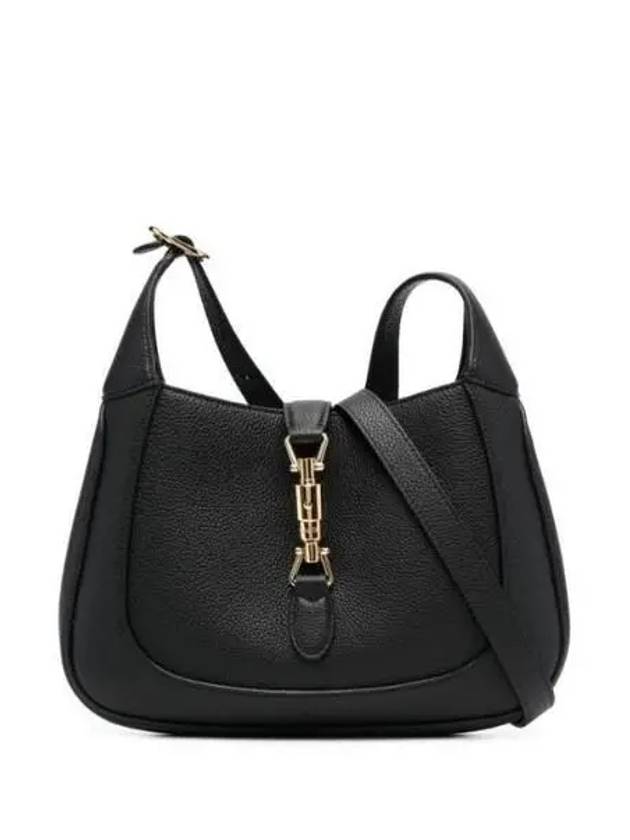 Jackie 1961 Small Natural Grain Shoulder Bag Black - GUCCI - BALAAN 2