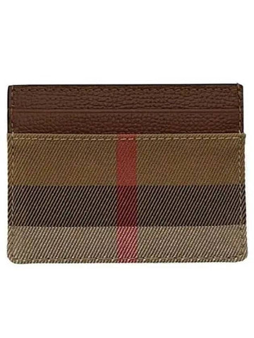 Sandon House Check Card Wallet 271513 - BURBERRY - BALAAN 1