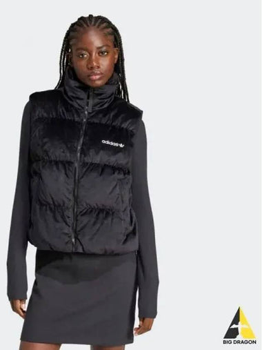 Regen Velvet Down Vest BLACK - ADIDAS - BALAAN 1