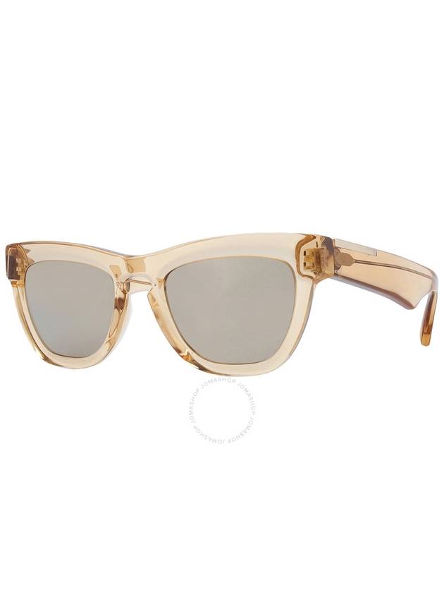 Burberry Light Brown Mirrored Gold Square Ladies Sunglasses BE4415U 40635A 52 - BURBERRY - BALAAN 3