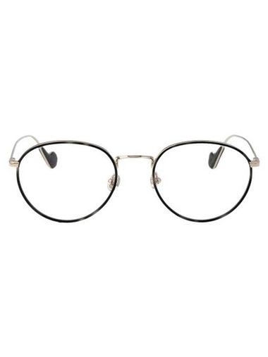 Eyewear Round Metal Eyeglasses Gold - MONCLER - BALAAN 1