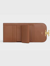 Triomphe Canvas Small Half Wallet Tan - CELINE - BALAAN 5