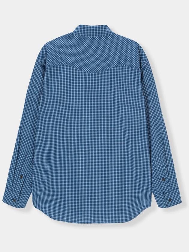 Classic Checked Shirt Blue - KINETO - BALAAN 4